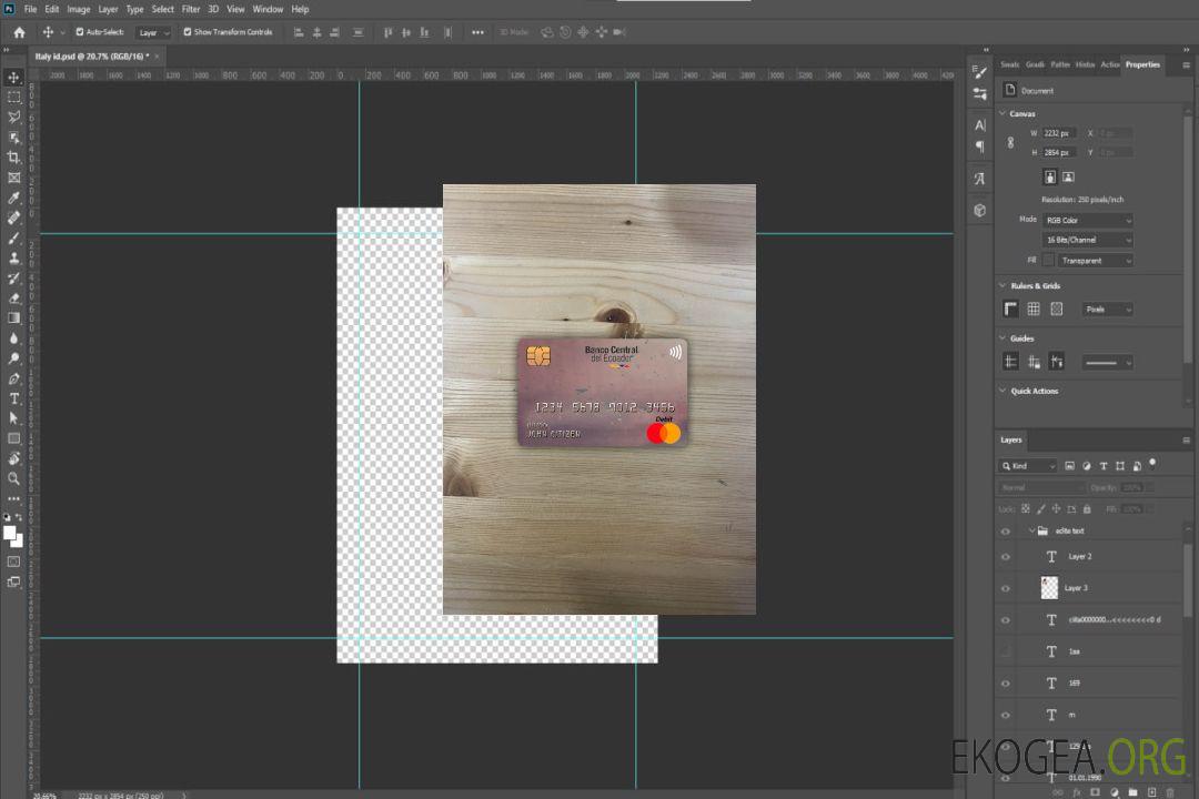 Photolook de la carte principale de la banque centrale de l'Équateur template